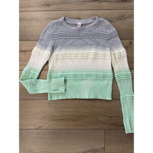Ivivva Calm After Practice Sweater Size Girls 12 Multi-Color Lululemon Girls